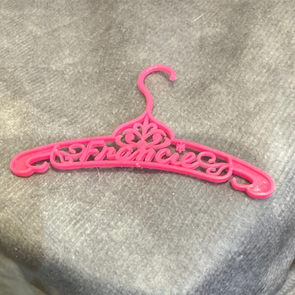 Vintage Barbie /Francie Pink‎ and White Decorative Hangers Set of 5